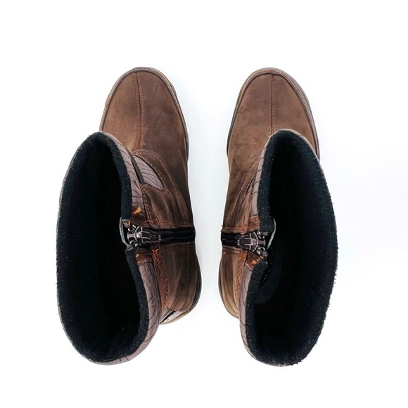 Merrell Dewbrook Waterproof Insulated Winter Ankle Boots Size 6.5 Brown Suede - Picture 7 of 14